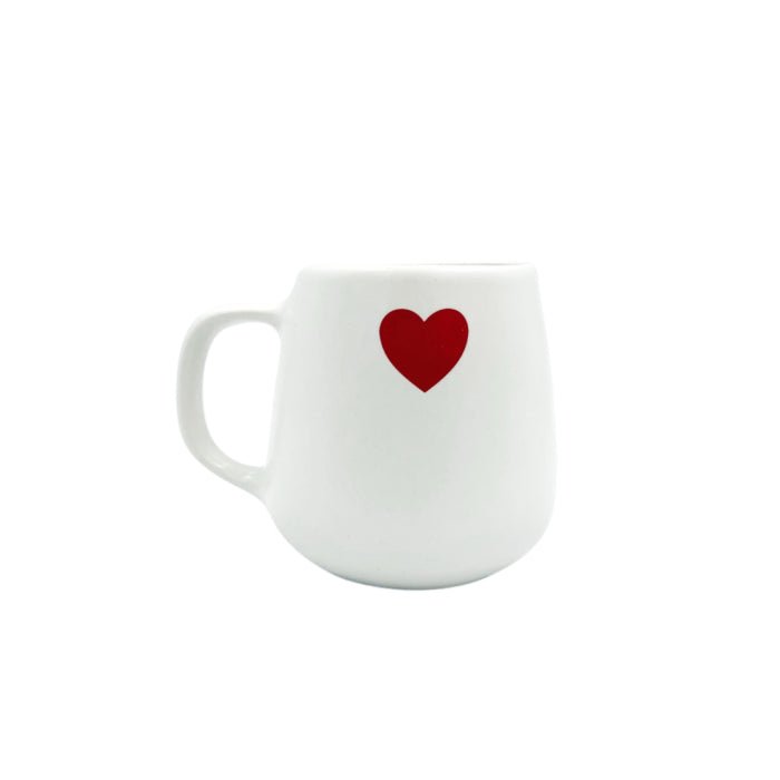 Caneca em Cerâmica: Coração Vermelho
