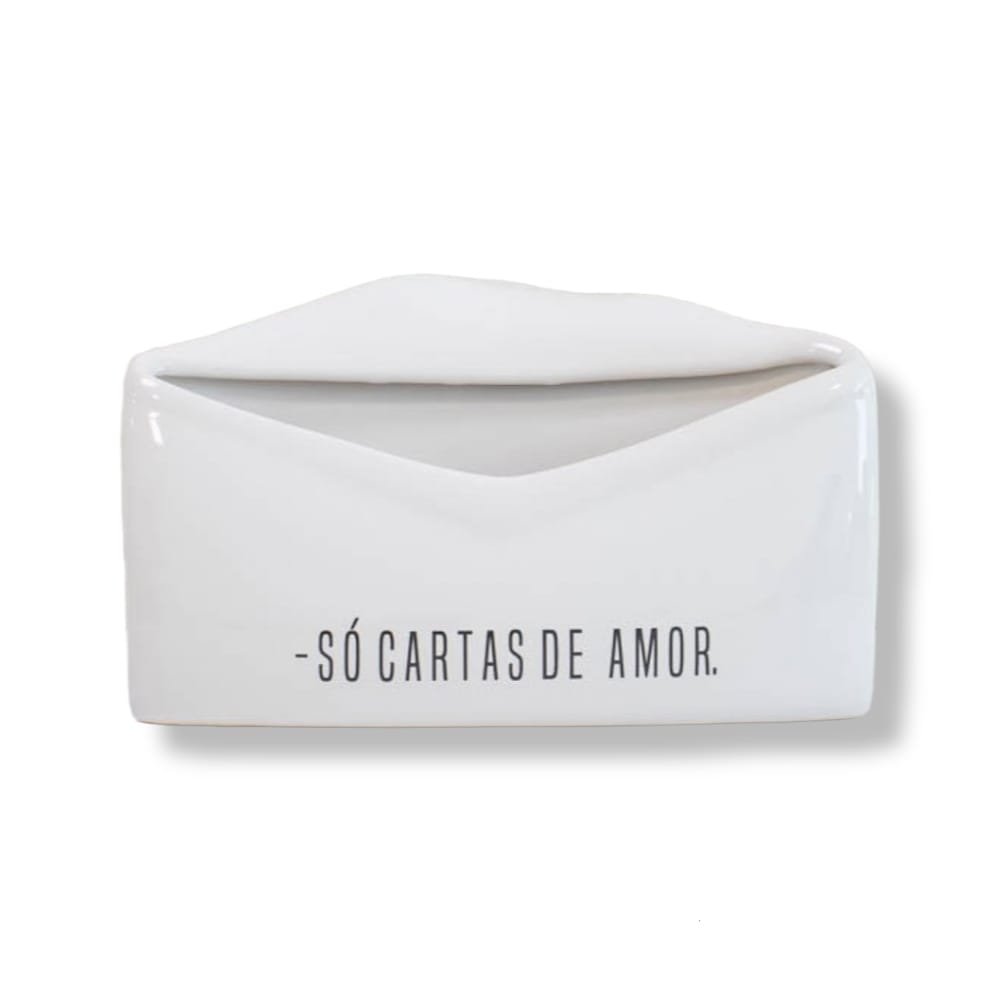 Porta Cartas de Porcelana: Só Cartas de Amor