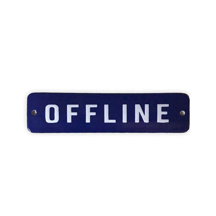 Placa Decorativa Esmaltada Offline