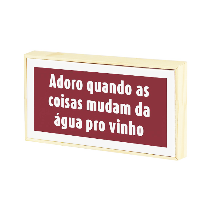 Wood Azule: Adoro Quando as Coisas