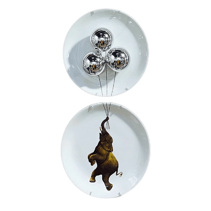 Conjunto de Pratos Elefante por Greghi Design